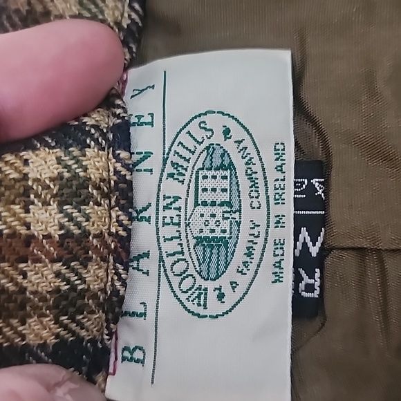 Blarney Woollen Mills Pure Wool Houndstooth Skirt Ireland NWT - Picture 8 of 10